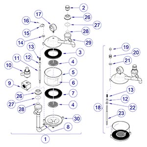 Anesthesia Absorber Assembly