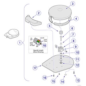 Midmark® 1000 Foot Control Assembly