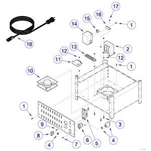 Midmark® 1000  Middle Compartment Components