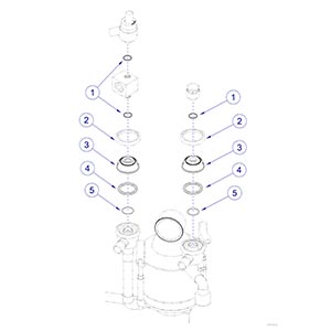 Anesthesia VMS Inhalation / Exhalation Valve Parts